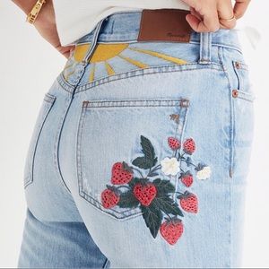 Madewell Perfect Summer Jean: Strawberry Size 27